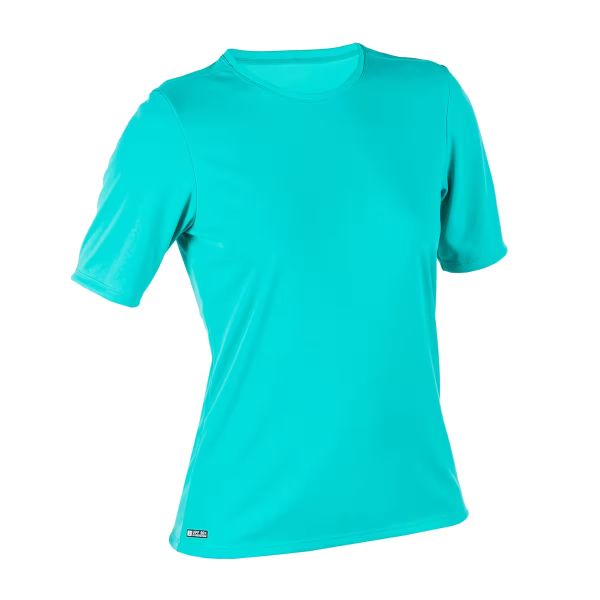 TEE SHIRT ANTI UV SURF MALOU MANCHES COURTES FEMME TURQUOISE