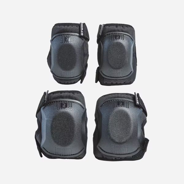 KIT DE PROTECTION VÉLO COUDES ET GENOUX NOIR 3 à 6 ANS TAILLE UNIQUE