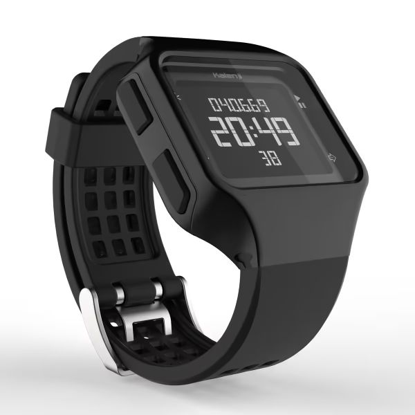 Montre chronomètre de course à pied homme W500+ M noire