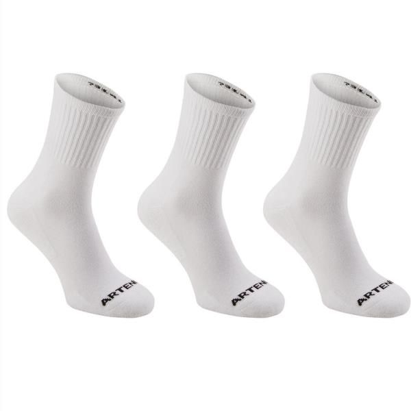 Chaussette de sport RS 100 hautes Blanche lot de 03 Artengo