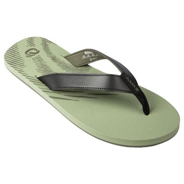 Tongs imprimé homme 150 kaki clair Olaian
