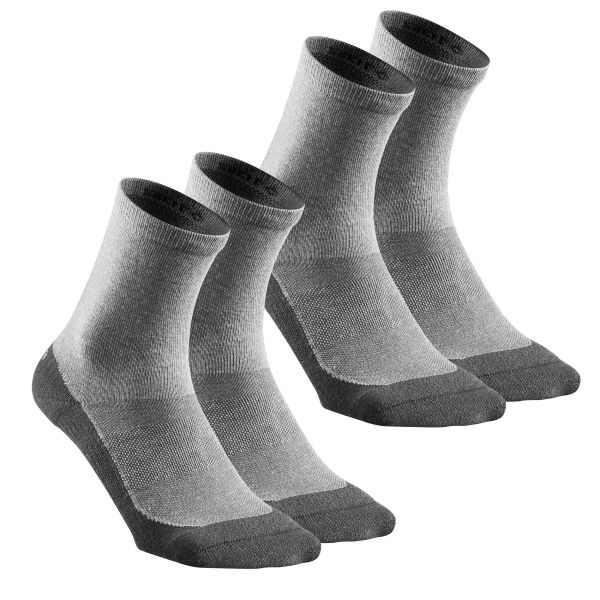 CHAUSSETTE HIKE 50 MID  - LOT DE 2 PAIRES QUECHUA
