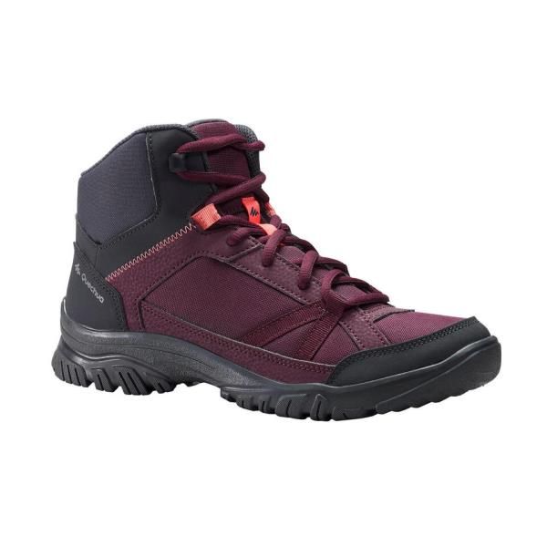 Chaussure Randonnée Mid Femme bourgogne Quechua