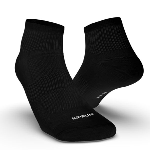 Chaussettes de running run100 NOIR x3 Kalenji