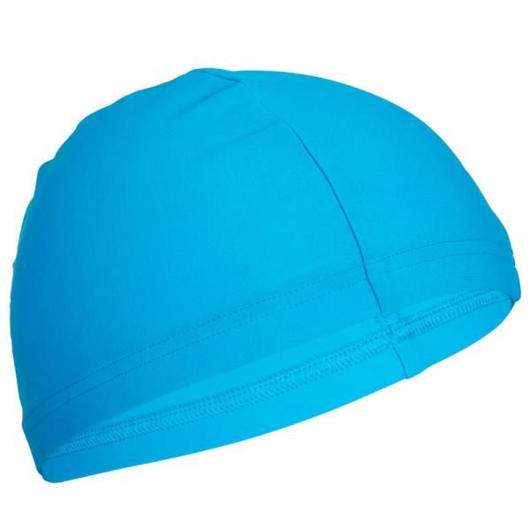 Bonnet natation en tissu maille bleu claire Nabaiji