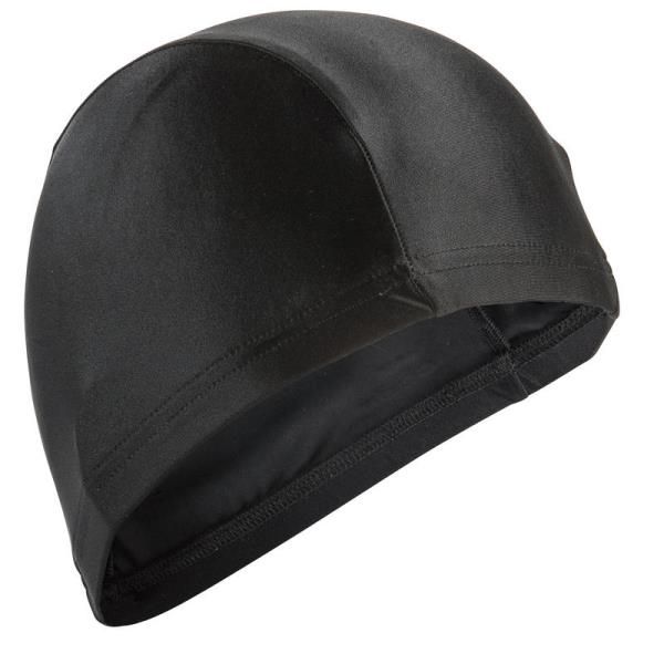 Bonnet natation en tissu maille noir nabaji