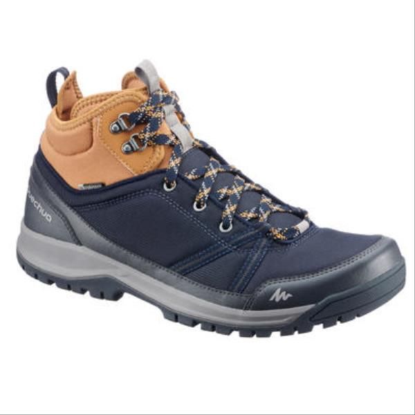 Chaussure mid NH150 impermeable Bleu/Beige quechua