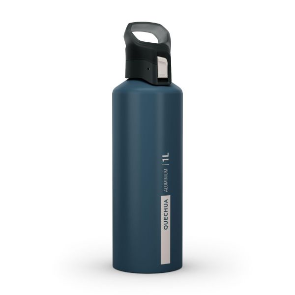 GOURDE RANDONNةE MH500 BOUCHON OUVERTURE RAPIDE 1 LITRE ALUMINIUM