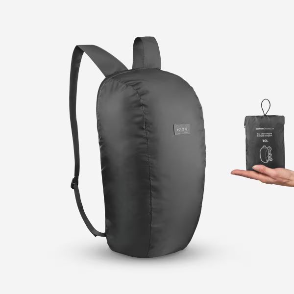 Sac à dos compacte pliable 10l - travel Quechua