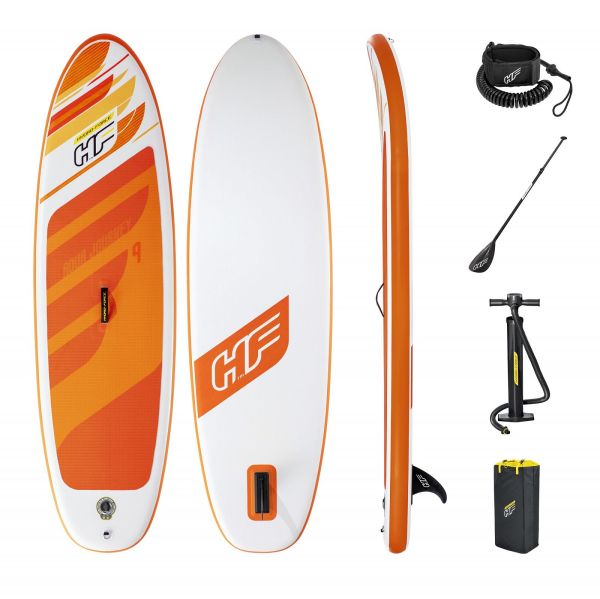 Paddle gonflable HF aqua journey set pompe+rames 274*74cm 100kg Bestway