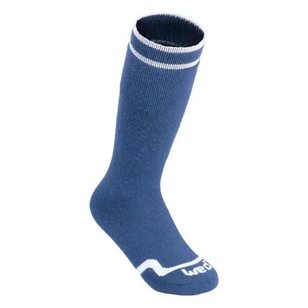 Chaussette de ski chaude enfant 50 bleus Wedze