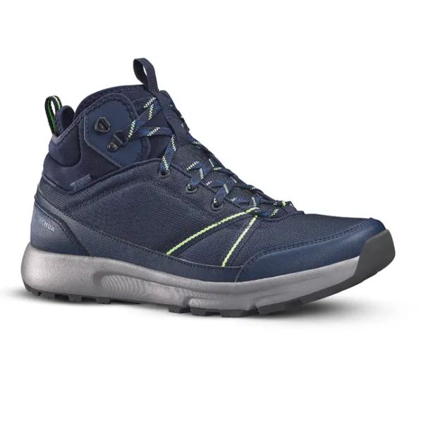 CHAUSSURES IMPERMEABLES DE RANDONNEE BLEU - NH150 MID WP - HOMME QUECHUA