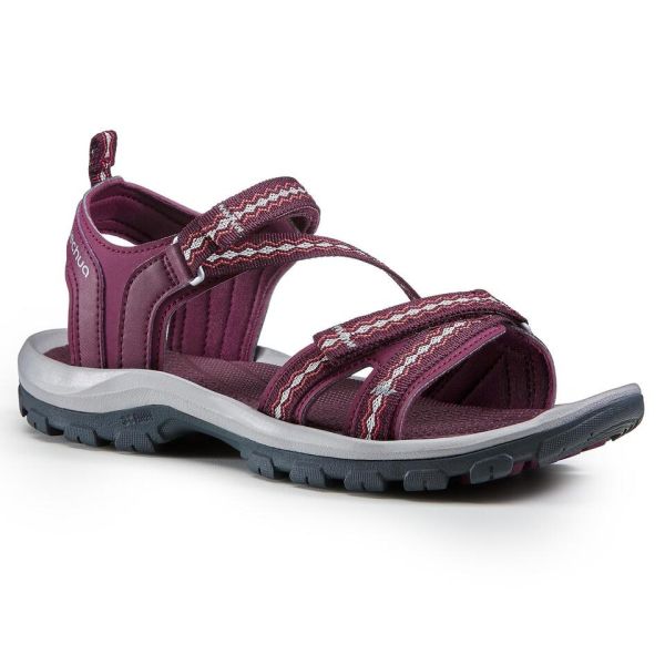 SANDALES DE RANDONNةE - NH110 - FEMME BOURGOGNE VIOLET QUECHUA