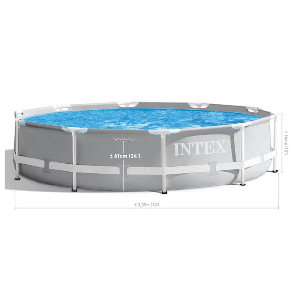 Piscine Kit- moteur et filtre Prism Frame ronde 3.05 x 0.76 m INTEX