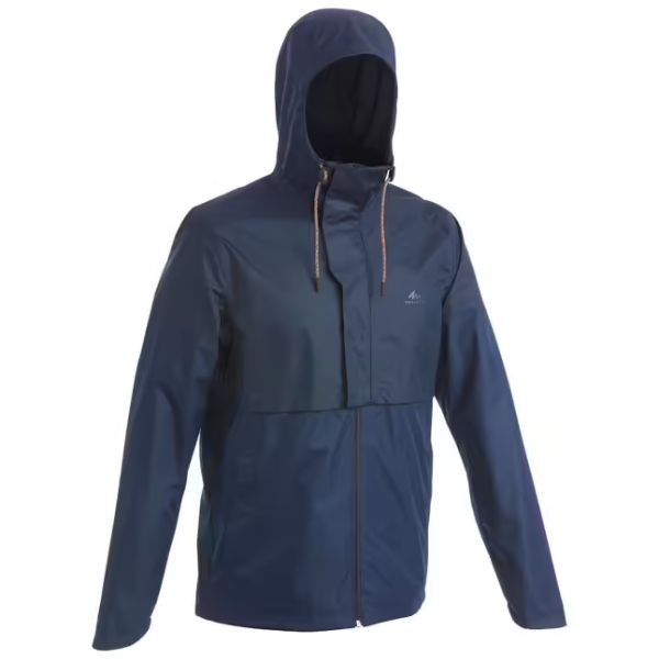 VESTE IMPERMةABLE DE RANDONNةE BLEU - NH500 FLAP - HOMME QUECHUA