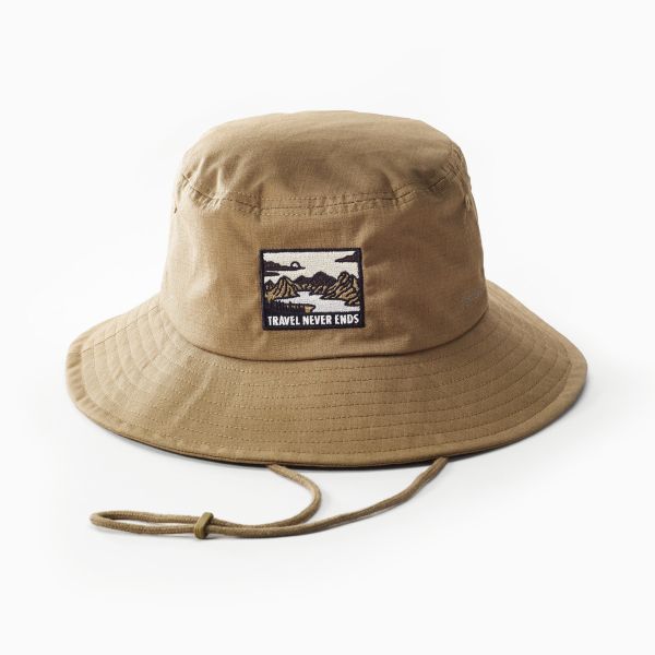 CHAPEAU TREKKING ANTI-UV - TRAVEL 100 - MARRON FORCLAZ QUECHUA