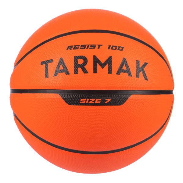 BALLON DE BASKET ADULTE R100 TAILLE 7 ORANGE POUR ENFANT ET ADULTE TARMAK