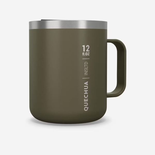 Mug MH500 isotherme (double paroi inox) camp du randonneur 0,38L kaki