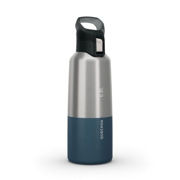 Gourde MH500 isotherme randonnée inox 0,8L  QUECHUA