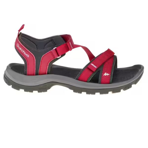 Sandales de randonnée femme arpenaz 100 ROUGE