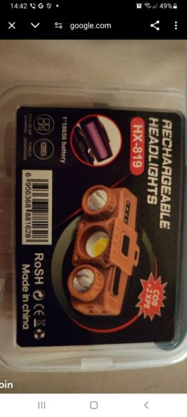 LAMPE FRONTALE RECHARGEABLE