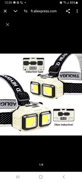 LAMPE FRONTALE RECHARGEABLE 18650