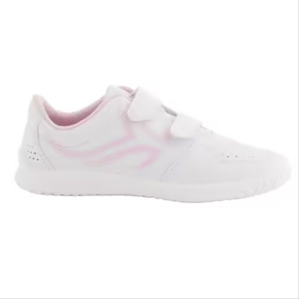 CHAUSSURES À SCRATCH ENFANT - TS 100 JR BLANC/ROSE FILLE Artengo