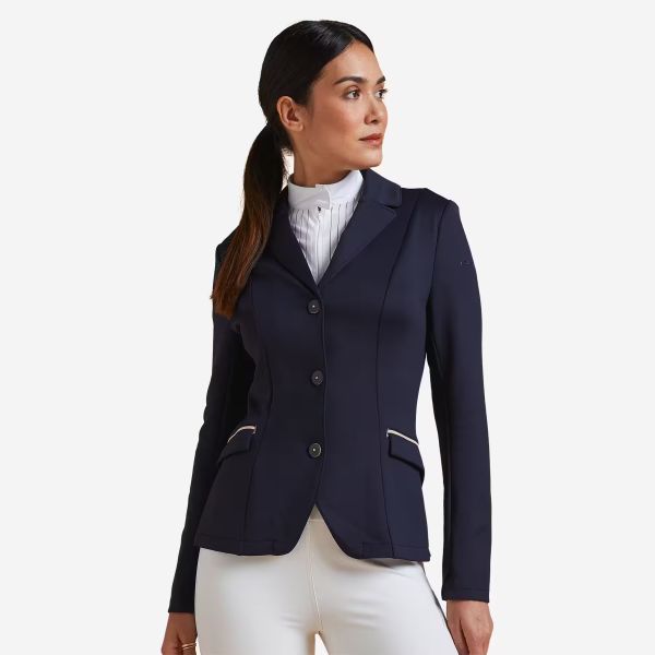 Veste de concours équitation Femme - marine