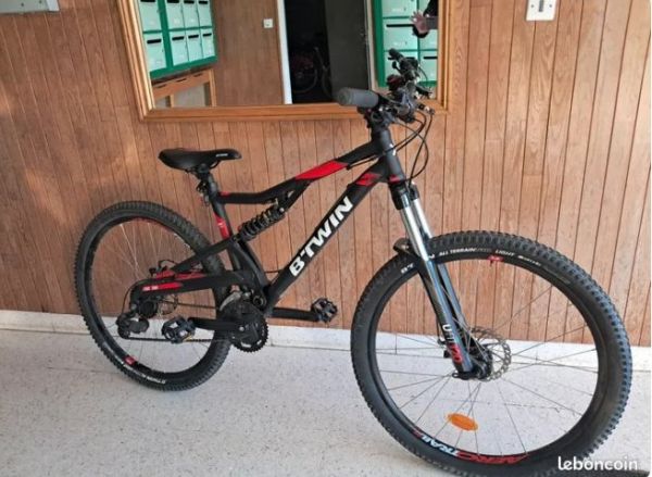VÉLO VTT ST 530 S NOIR ROUGE 27,5"/SECONDE VIE