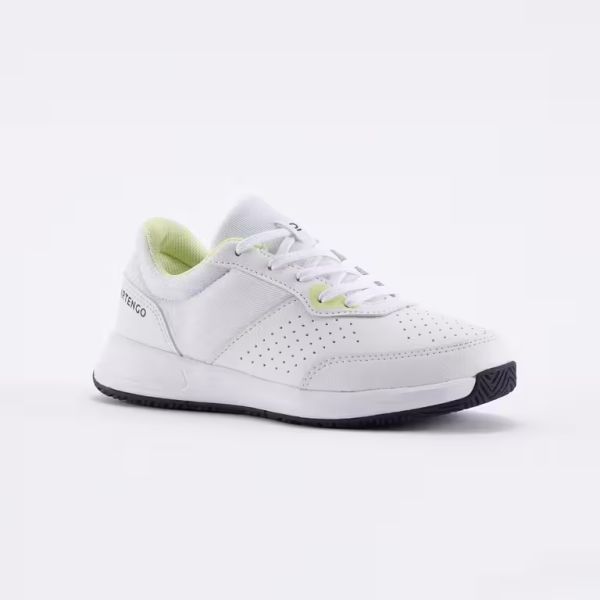 Chaussures de tennis à lacets Enfant - Essentiel blanc jaune