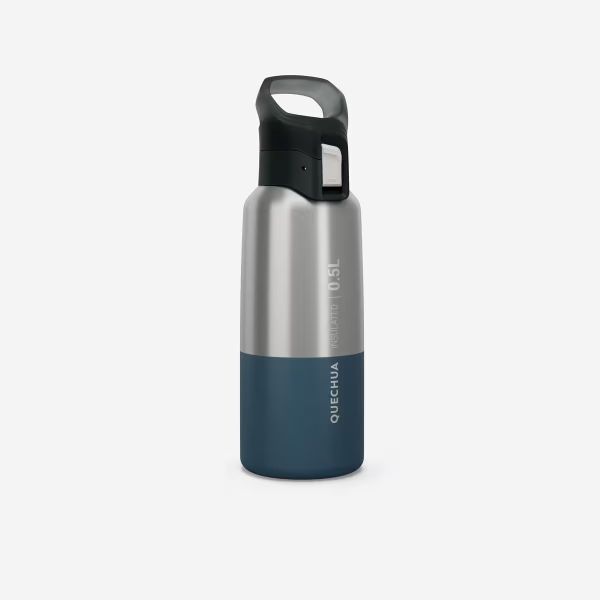 Gourde MH500 isotherme randonnée inox 0.5L Quechua